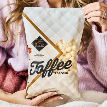 Personalised Cosy Night In Toffee Popcorn Gift Set, 4 of 5