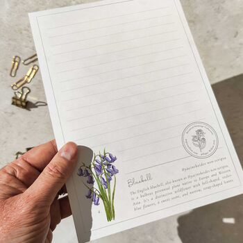 Botanical Flowers Letter Writing Set, 7 of 8