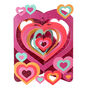 Pop Up 3D Hearts Swing Card Blank, thumbnail 1 of 5