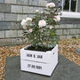 Personalised Anniversary Square Planter Crate, thumbnail 2 of 8