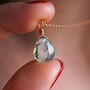Moss Agate Crystal Necklace, thumbnail 5 of 11