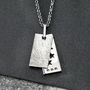 Sterling Silver Meteorite And Stars Necklace, thumbnail 4 of 5