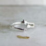 Sterling Silver Shooting Stars Open Ring, thumbnail 2 of 8
