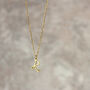 Heart Adorned Handwritten Initial Necklace, thumbnail 5 of 10