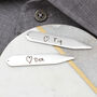 Personalised Silver Or Gold Collar Stiffeners, thumbnail 1 of 4