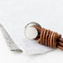 Silver And Leather Coordinate And Date Bracelet, thumbnail 4 of 6