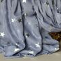 Silver Glitter Stars Scarf In Silver Grey, thumbnail 3 of 4