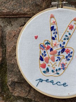 Peace Embroidery Kit, 5 of 6