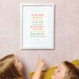 Personalised 'We Are' Family Affirmation Print Unframed, thumbnail 2 of 3