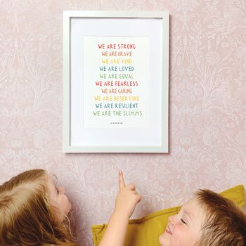 Personalised 'We Are' Family Affirmation Print Unframed, 2 of 3