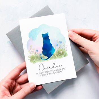 Personalised Dog/Cat Loss Thinking Of You Card, 2 of 6