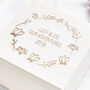 Engraved Wooden Couples Memory Box, thumbnail 2 of 2
