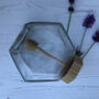 Personalised Glass Honey Pot With Built In Drizzler, thumbnail 4 of 4
