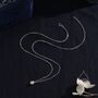 Genuine Milky Jade Oval Necklace In Sterling Silver, thumbnail 5 of 11