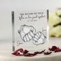 Personalised Couple Hands Acrylic Plaque Gift, thumbnail 1 of 2
