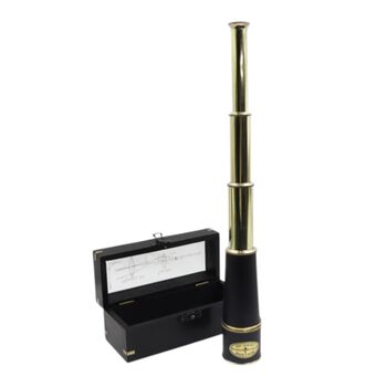 17 Inch Aurum Black Telescope With Wooden Case, 5 of 9