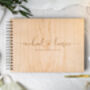 Personalised Wood Wedding Guest Book Alternative, thumbnail 8 of 12