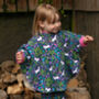 Girls Unicorn Poncho Jacket | Organic Cotton, thumbnail 1 of 11