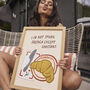 I Do Not Speak French Except Croissant Print, thumbnail 1 of 10