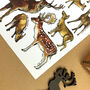 Deer Of Britain Watercolour Postcard, thumbnail 8 of 10