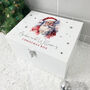 Personalised White Wooden Traditional Santa Christmas Eve Box Three Sizes 22cm | 27cm | 30cm, thumbnail 7 of 8