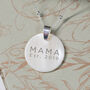 Sterling Silver And Shell Personalised Mummy Necklace, thumbnail 1 of 8