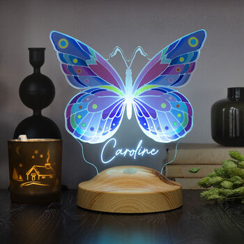 Night Lamp, Butterfly Lamp, Personalised Gift For Her, 4 of 5