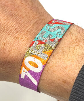 70 Fest 70th Birthday Party Festival Wristbands 70, 2 of 5
