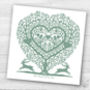 Fathers Day, Birthday Or Anniversary Tree Heart Card, thumbnail 1 of 3