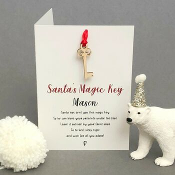 Santa's Magic Key Christmas Card, 2 of 6
