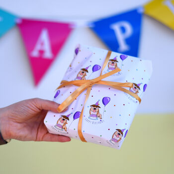 Fun Celebration Birthday Dog Wrapping Paper Pack Of Two, 2 of 7