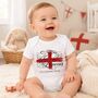 Baby Football Supporter Bodysuit, thumbnail 2 of 3