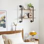 Two Tier Industrial Pipe Wall Mount Shelves, thumbnail 3 of 6