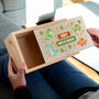 Personalised Dinosaur Keepsake Box With Sliding Lid, thumbnail 5 of 5