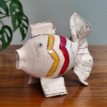 Fish Ceramic Statue Handmade Ornament, 10 of 12
