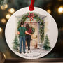 Personalised Couple Christmas Door Ornament Keepsake, thumbnail 1 of 9
