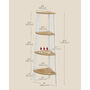 Antique Corner Four Tier Shelf Rack, thumbnail 2 of 12