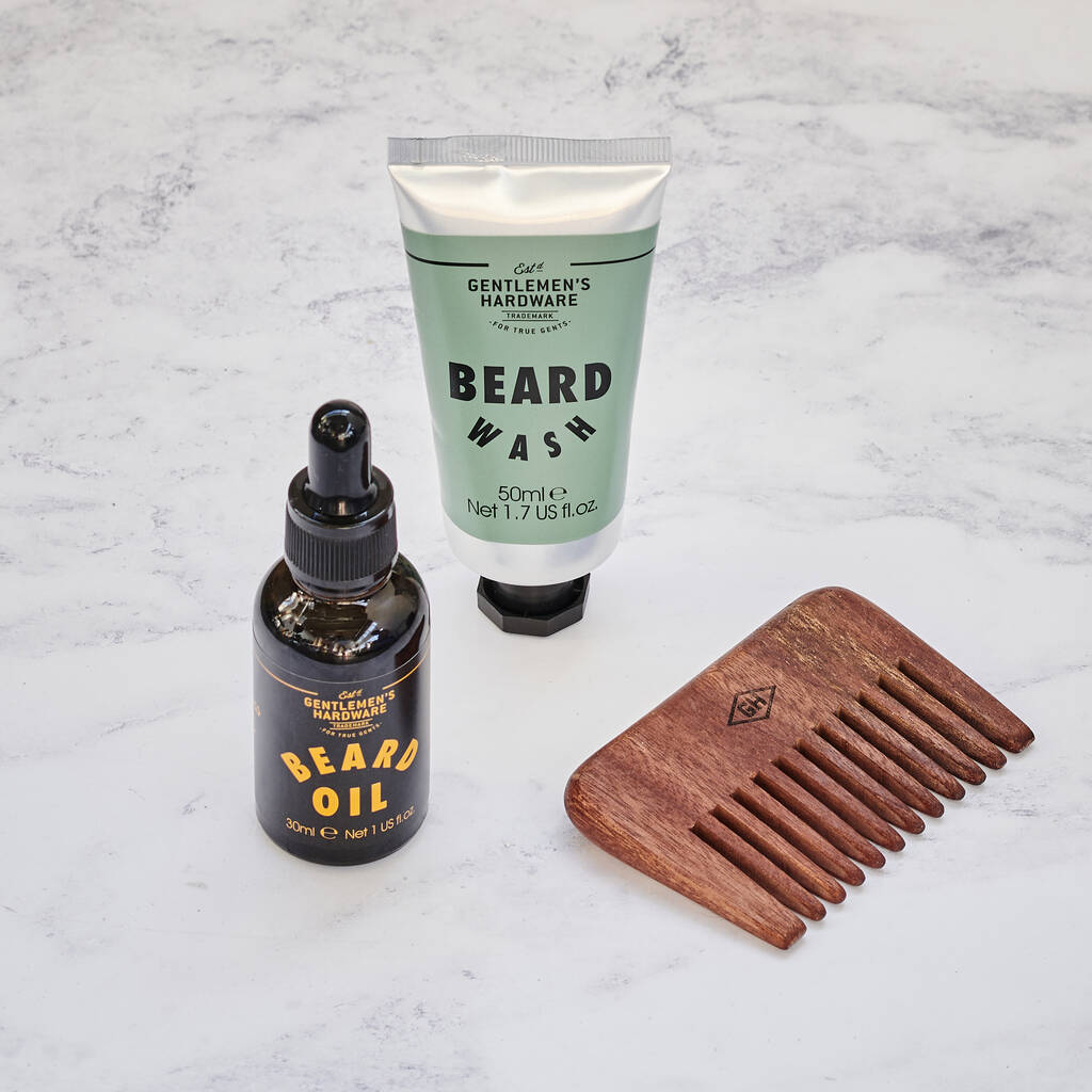 Personalised Beard Grooming Set By Vida Vida