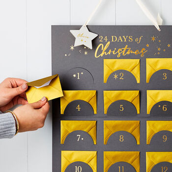 Personalised Chart Of Advent Surprises, 2 of 3