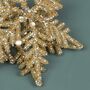 Champagne Gold Snowflake Christmas Tree Topper, thumbnail 7 of 8