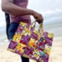 Recycled Tote Bag Made From Plastic Waste And Fabric Off Cuts, thumbnail 3 of 4
