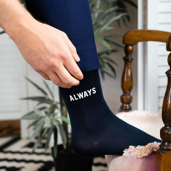 'Always And Forever' Mr And Mr Wedding Day Socks, 2 of 3