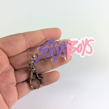 Saja Boys Kpop Demon Hunters Keyring Acrylic, Kpop, 3 of 5