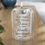 Personalised Glass Memorial Feather Tealight Holder, thumbnail 1 of 5