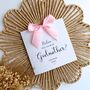 Godparents Proposal Card, Handmade Bow Proposal Card, Godmother, Godfather Card, thumbnail 1 of 5
