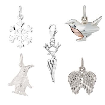 Selection Of Sterling Silver Christmas Themed Charms, 3 of 12