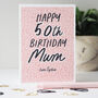 Personalised 50th Birthday Card For Mum, thumbnail 2 of 3