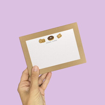 Cookies And Doughnut Correspondence Cards, 4 of 4
