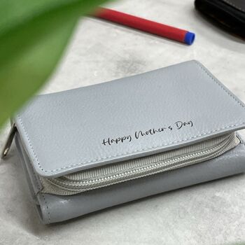 Personalised Ladies Leather Purse For Mum, 7 of 8