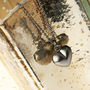 Black Alternative Heart Necklace On A Gift Card, thumbnail 1 of 8
